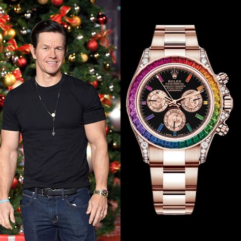 rolex daytona rainbow mark wahlberg|rolex rainbow daytona celebrity.